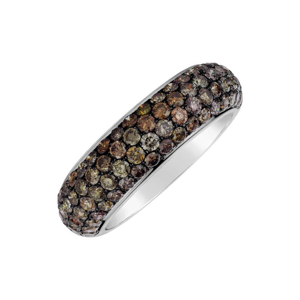 Ring with brown diamonds Miracle Haeven