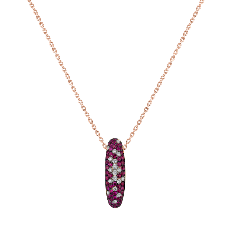 Diamond pendant with Ruby Giselle