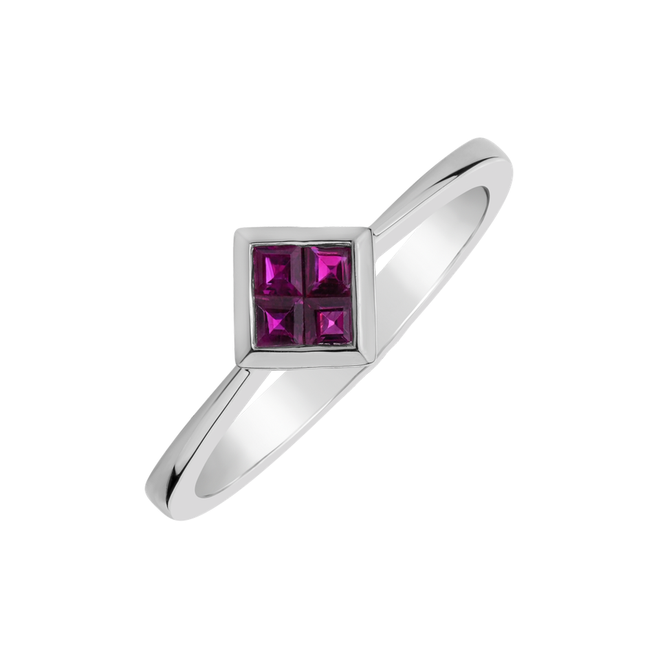 Ring with Ruby First Rhombus