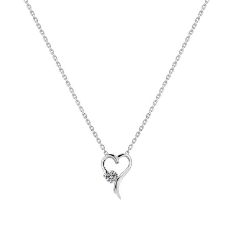 Diamond pendant Harmonious Heart