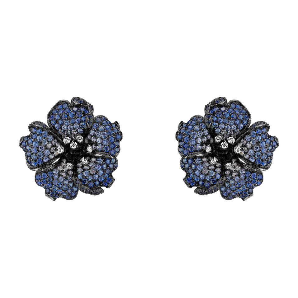 Diamond earrings and Sapphire Cardinal de Richelieu