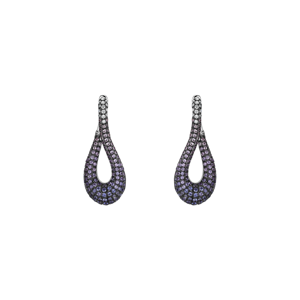 Diamond earrings and Sapphire Bettye