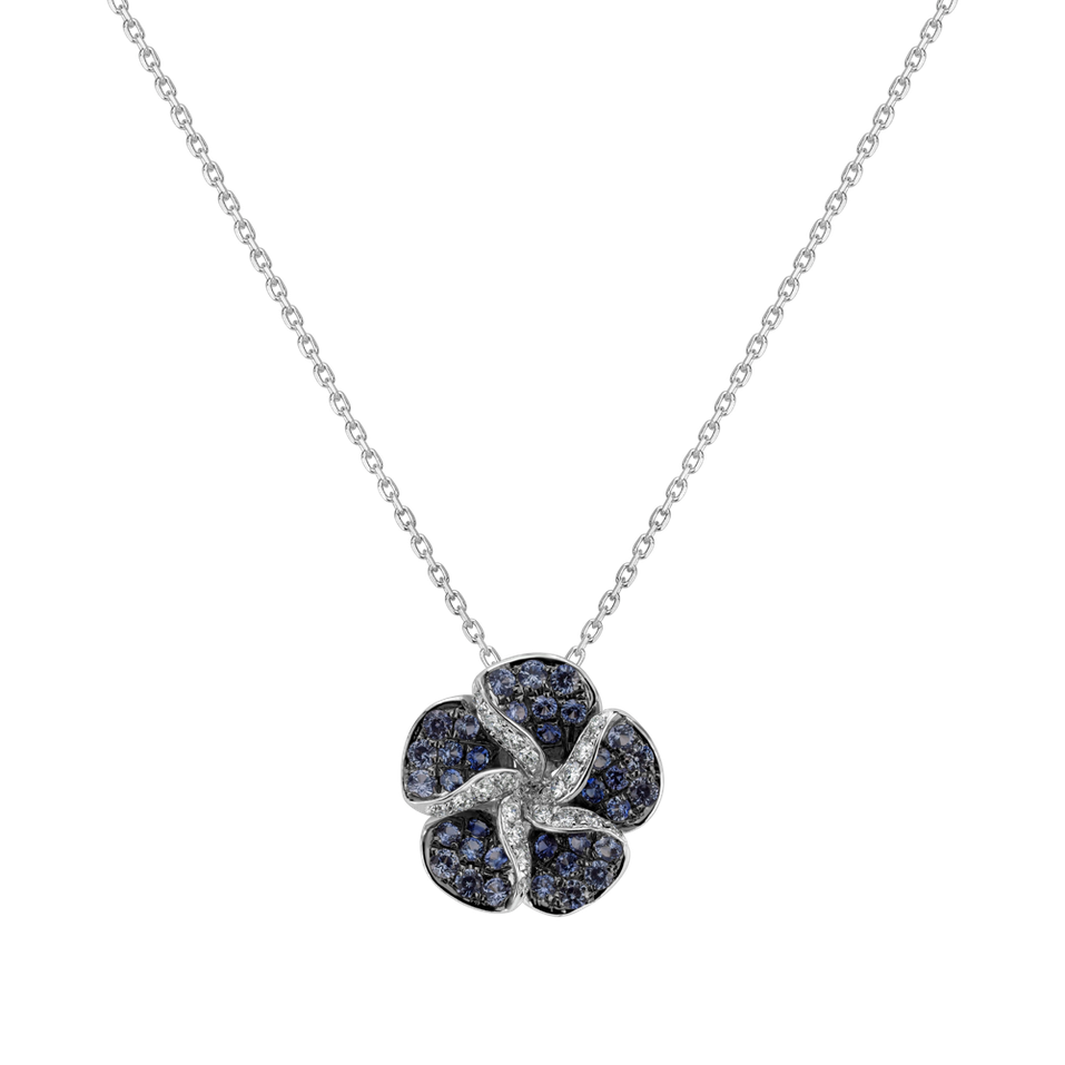 Diamond pendant with Sapphire Raphaela