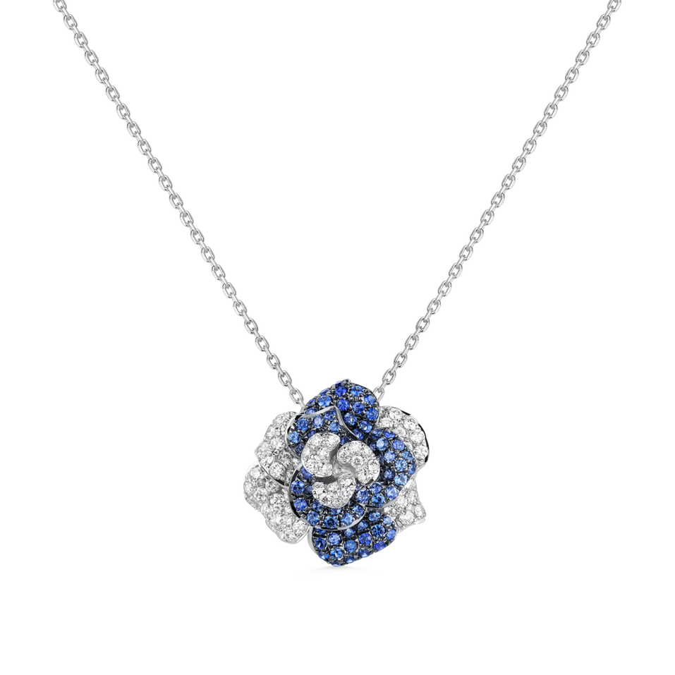 Diamond pendant with Sapphire Miss Magnolia