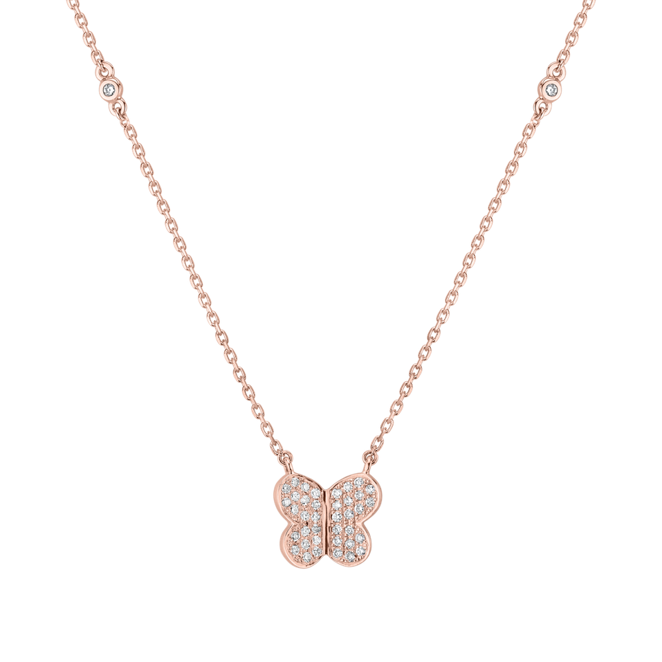 Diamond necklace Butterfly Whisper