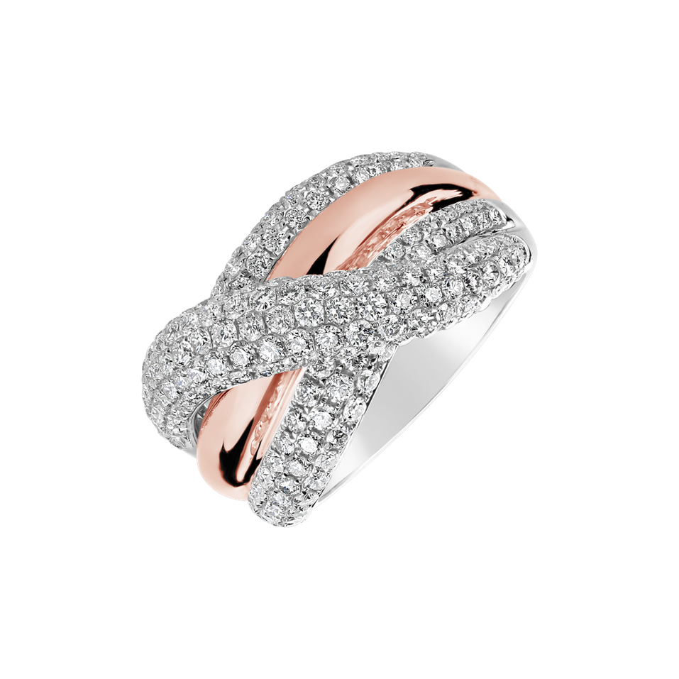 Diamond ring Pink Academia