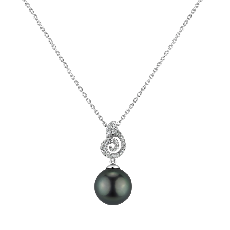 Diamond pendant with Pearl Avanoe