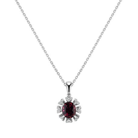 Diamond pendant with Turmalinem Fashion Queen