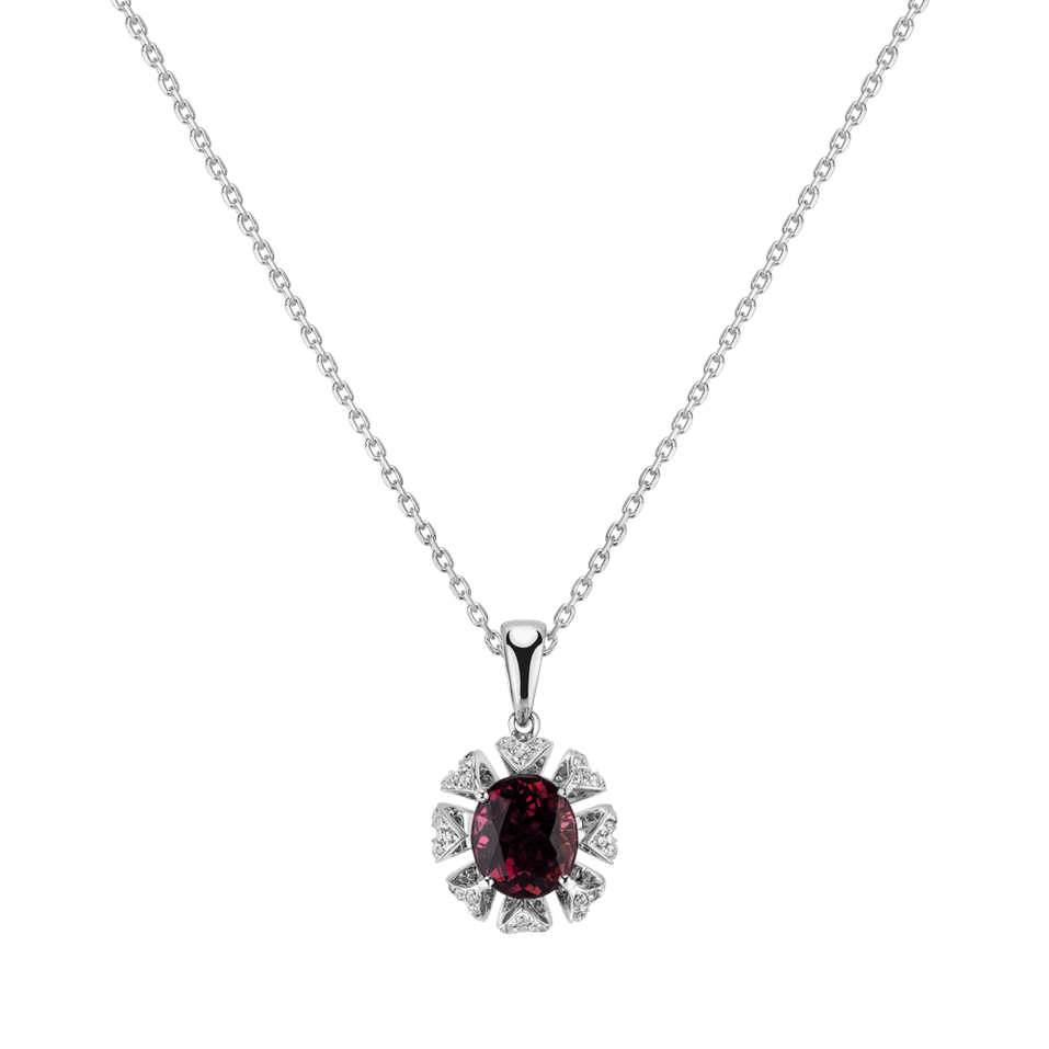 Diamond pendant with Turmalinem Fashion Queen