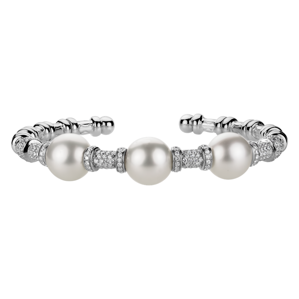 Diamond bracelet with Pearl Georgann