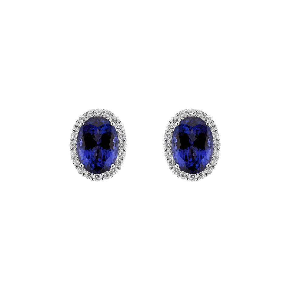 Diamond earrings with Tanzanite Everleigh