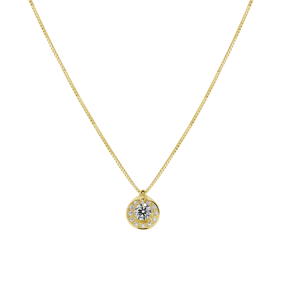 Diamond pendant with necklace Enhcantment