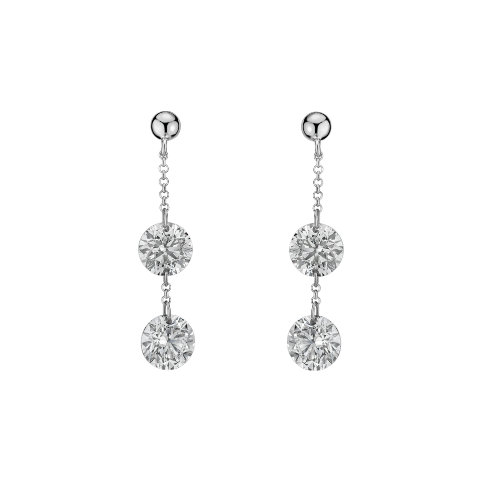 Diamond earrings Moonlight Waterfall