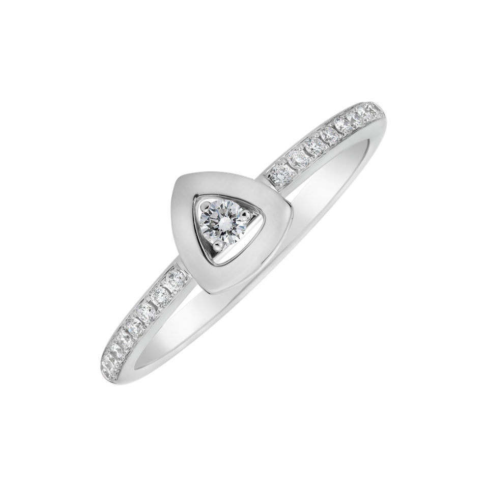 Diamond ring Passion Triangle