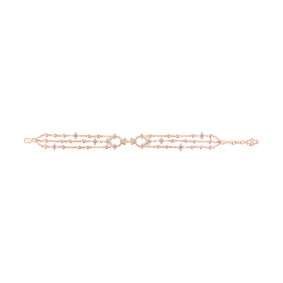 Bracelet with diamonds Gold Symphony