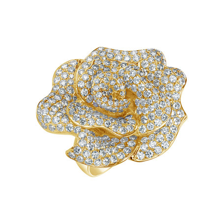 Diamond ring Sunshine Rose