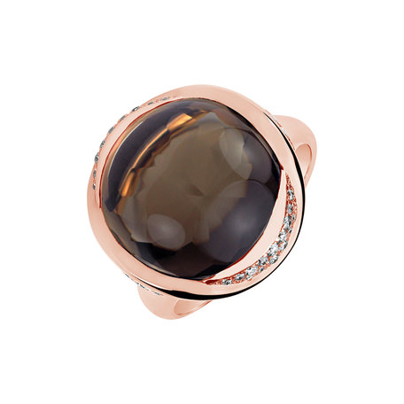 Diamond ring with Quartz Gentility Sin