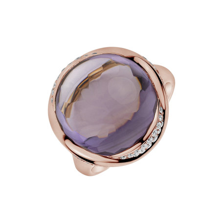 Diamond rings with Amethyst Gentility Sin