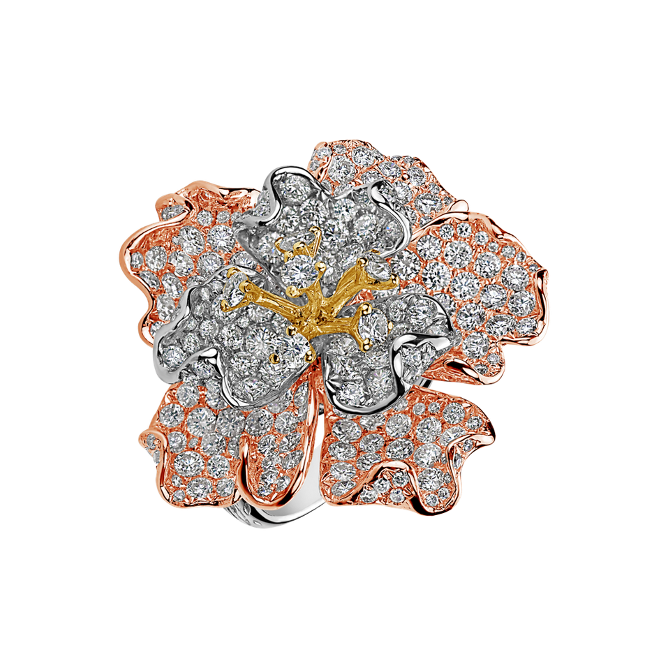 Diamond ring Queen of Camellia