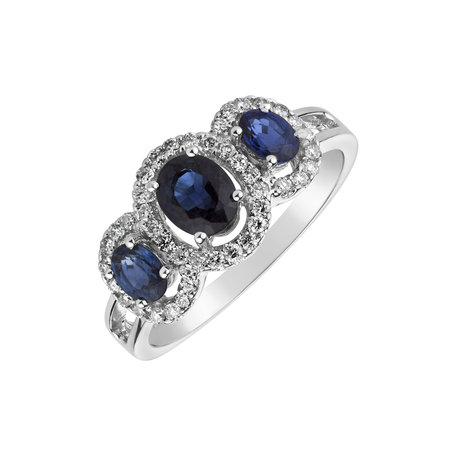 Diamond ring with Sapphire Luxury of Sapphire