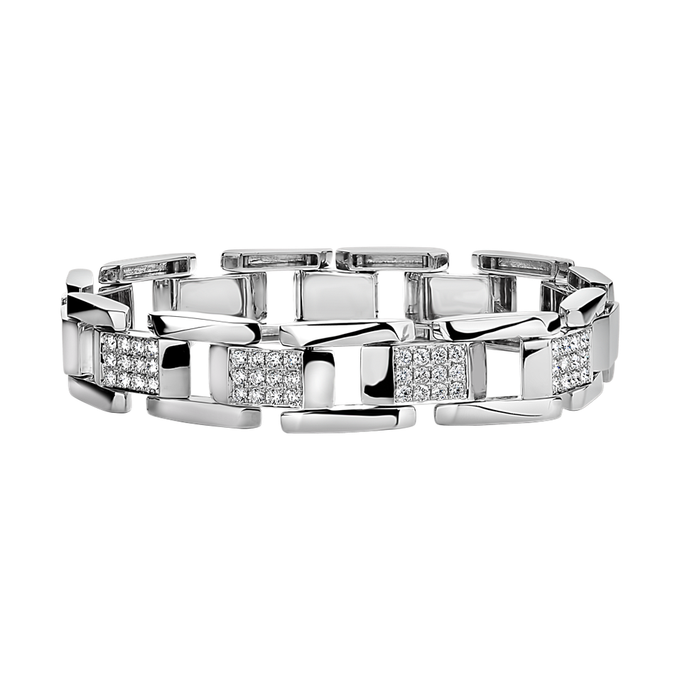 Bracelet with diamonds Shiny Buckle