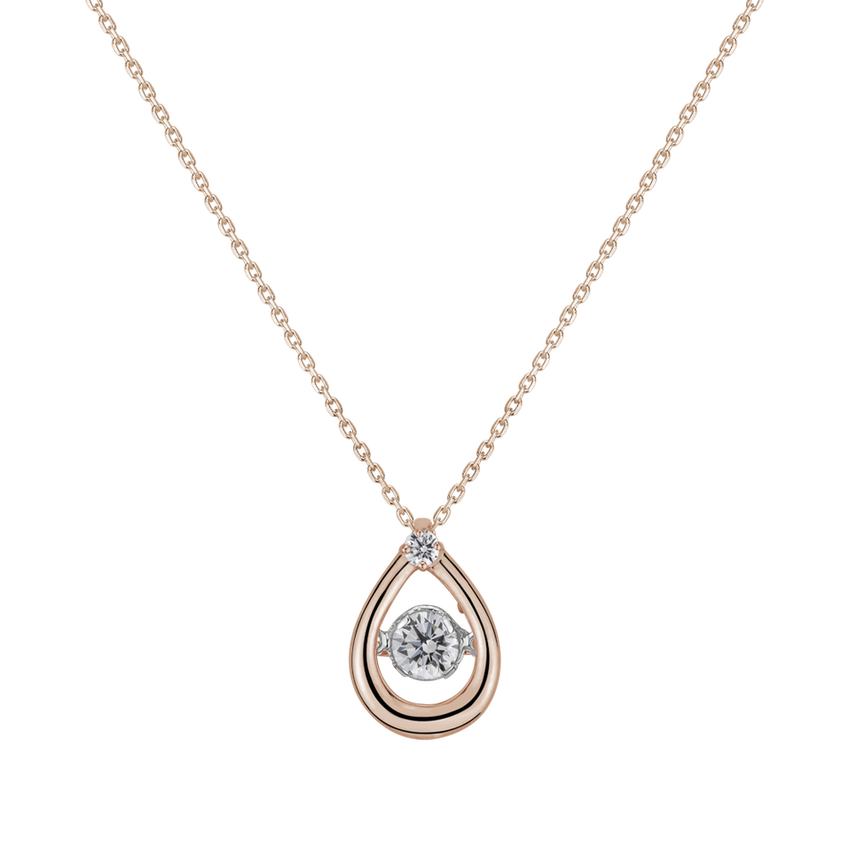 Diamond pendant with necklace Star Drop