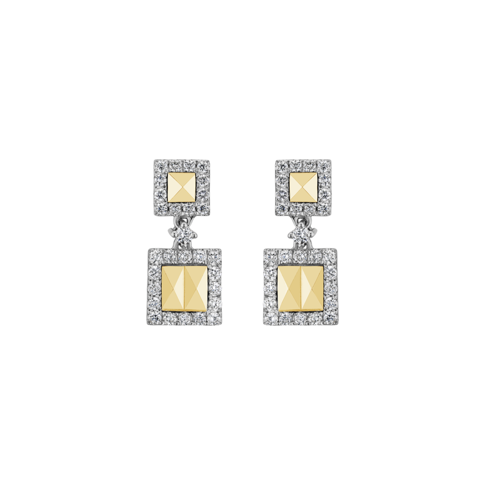 Diamond earrings Geometry Romance