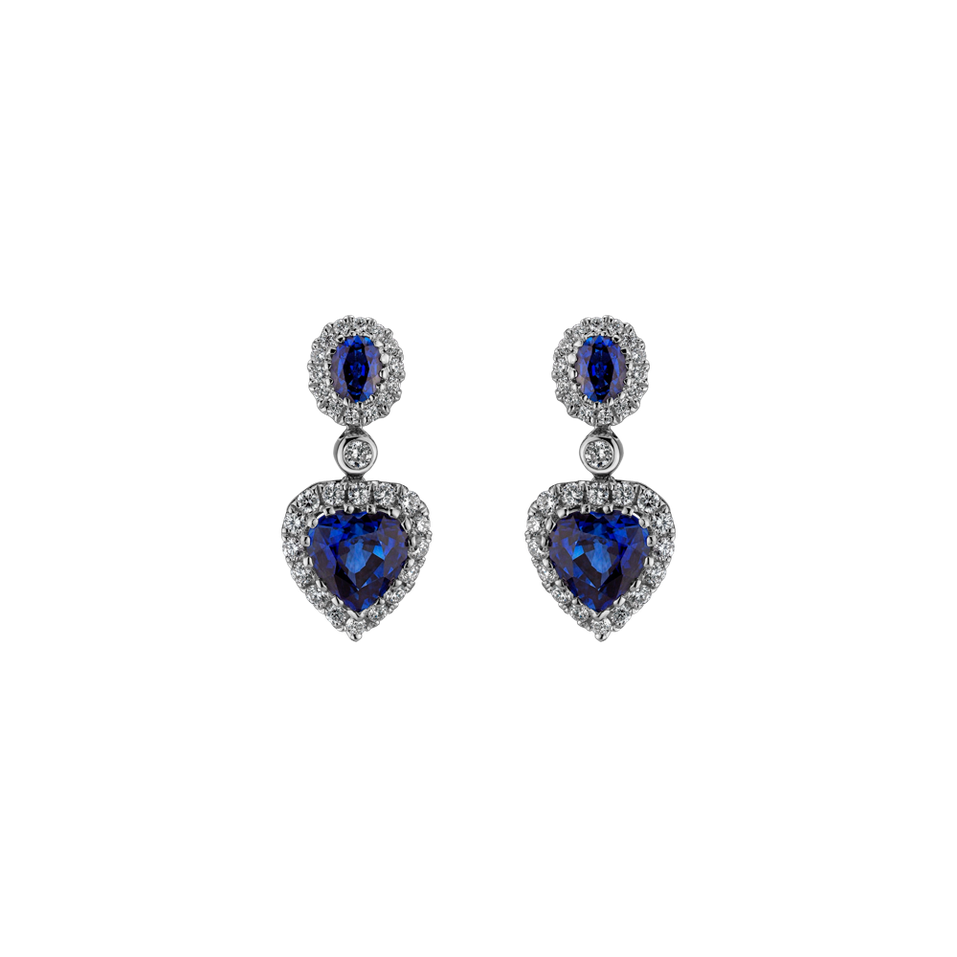 Diamond earrings and Sapphire Lavish Amour