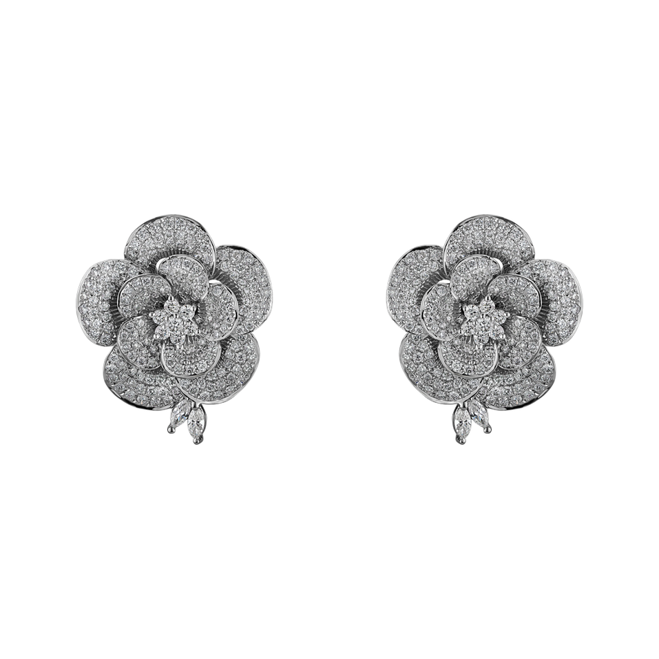 Diamond earrings Camellia Treasure