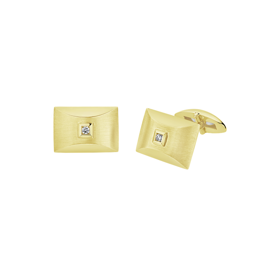 Diamond Cufflinks Golden Gavotte