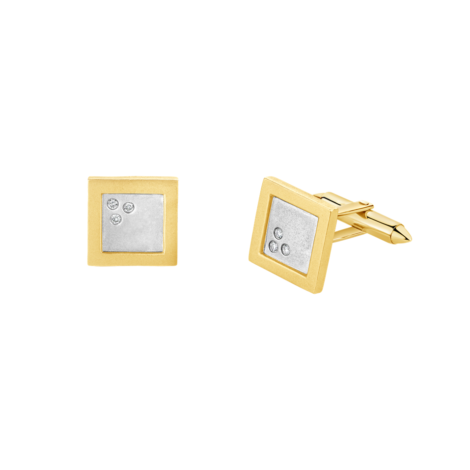 Diamond Cufflinks Whimsical Waltz