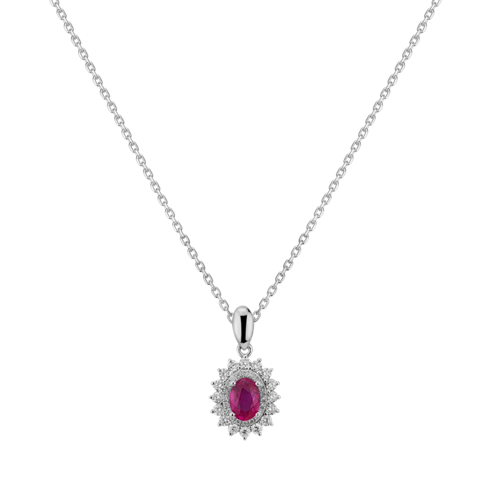 Diamond pendant with Ruby Ajax