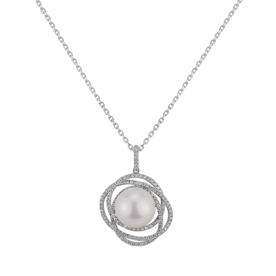 Diamond pendant with Pearl Galaxy of the Seas