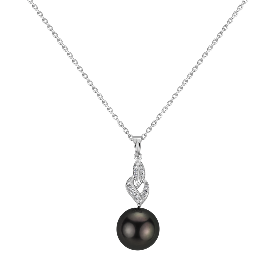 Diamond pendant with Pearl Tahitian Heaven