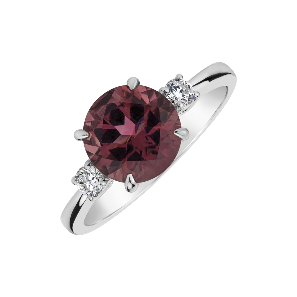 Diamond ring with Tourmalíne Tourmaline Shine