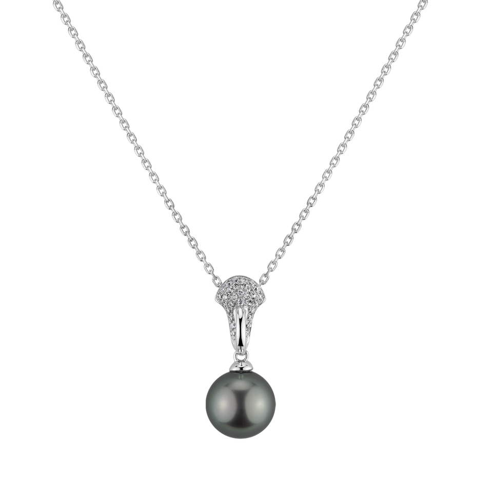 Diamond pendant with Pearl Merope