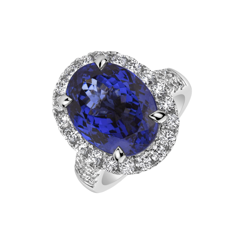 Diamond ring and Tanzanite Renaissance Passion