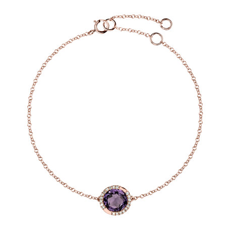 Bracelet with Amethyst and diamonds Ire Desire