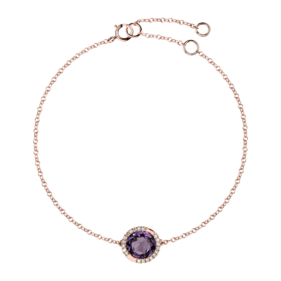 Bracelet with Amethyst and diamonds Ire Desire