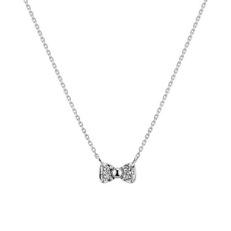 Diamond necklace Smal Bow