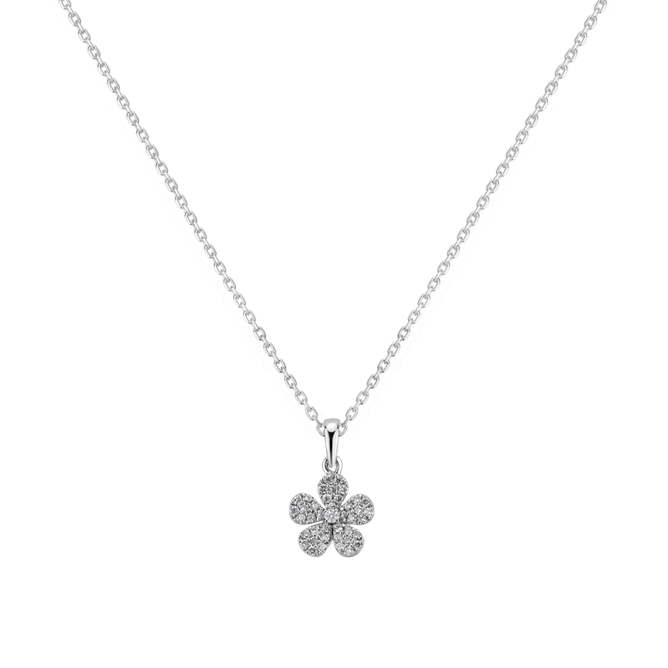 Diamond pendant Flower Message