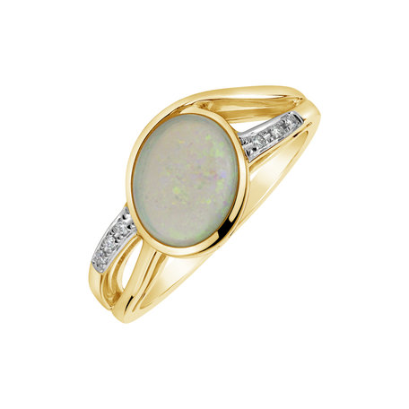 Diamond ring with Opal Exchange Visit