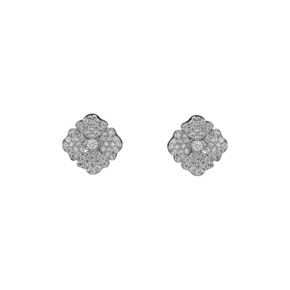 Diamond earrings Moon Flora