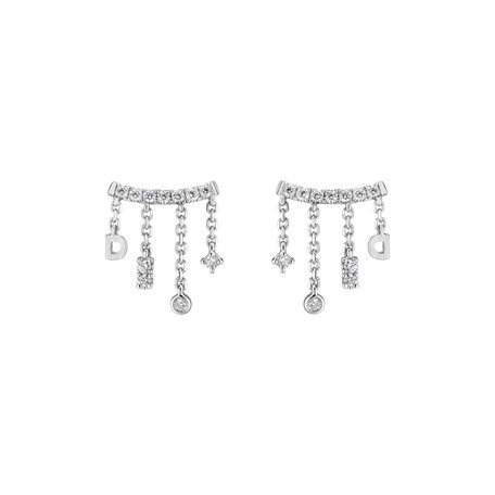 Diamond earrings Crystal Cascade