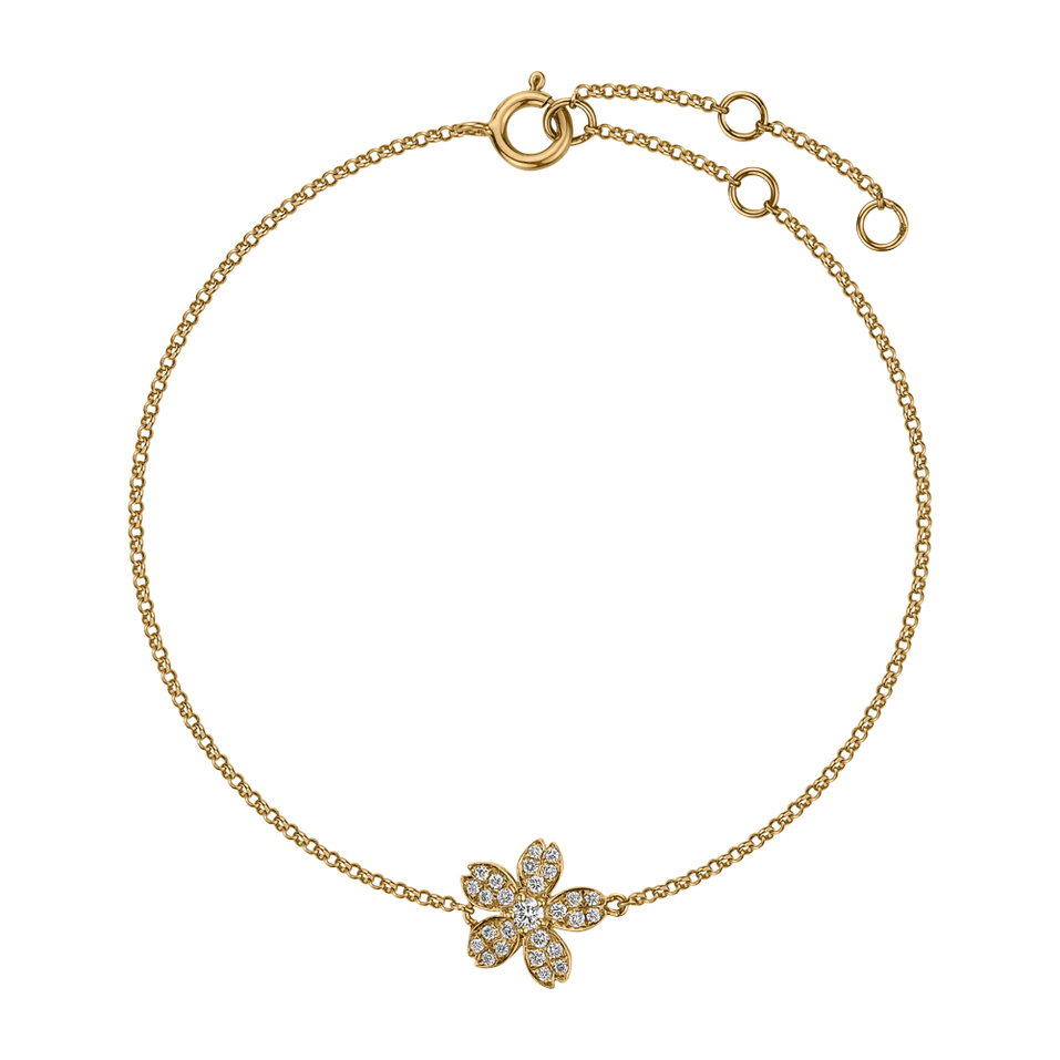 Bracelet with diamonds Lucky Petals