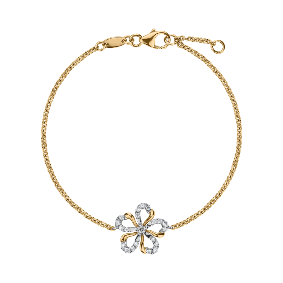 Bracelet with diamonds Cosmic Bloom