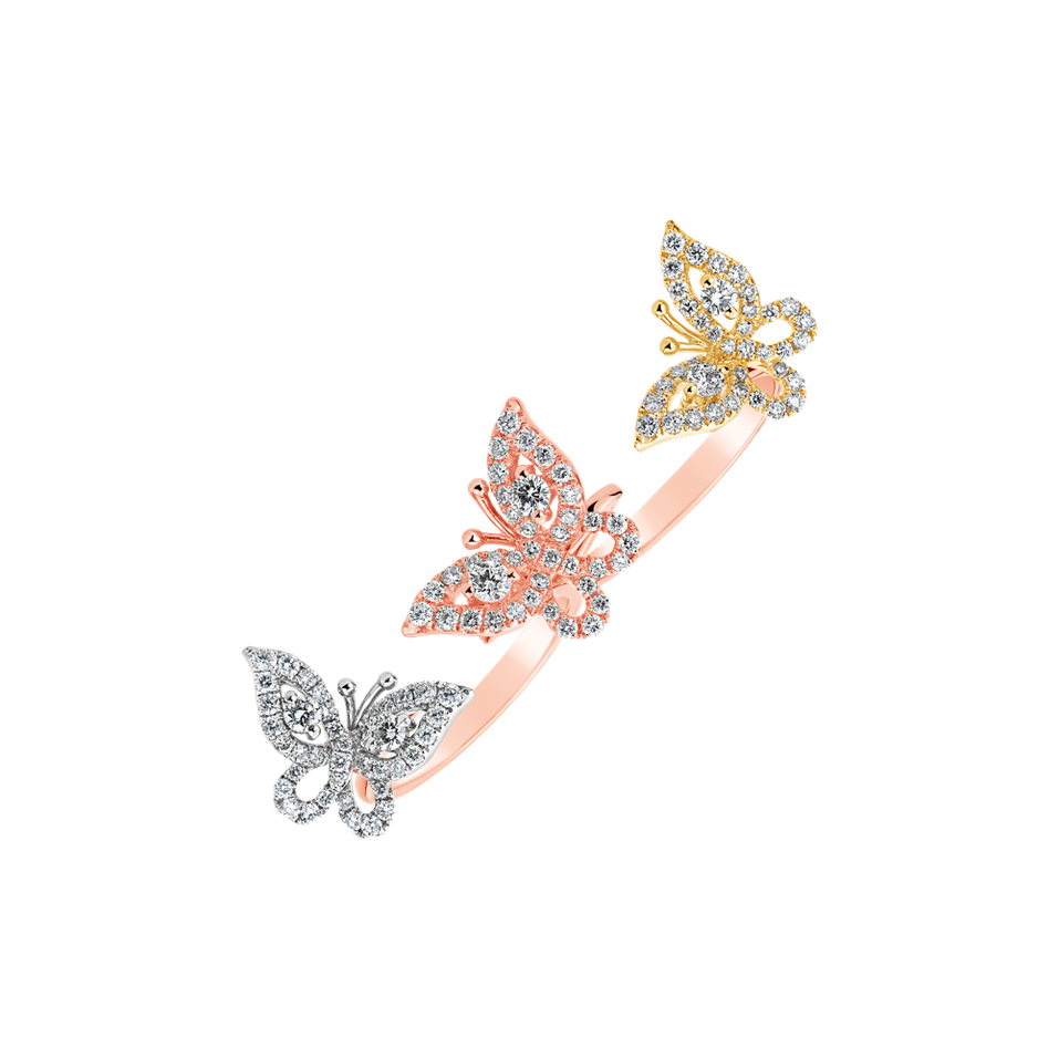 Diamond ring Butterflies