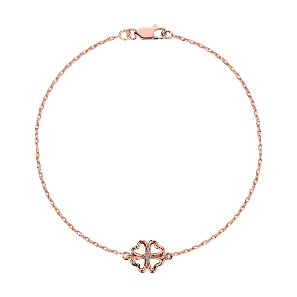 Bracelet with diamonds Rose Luck