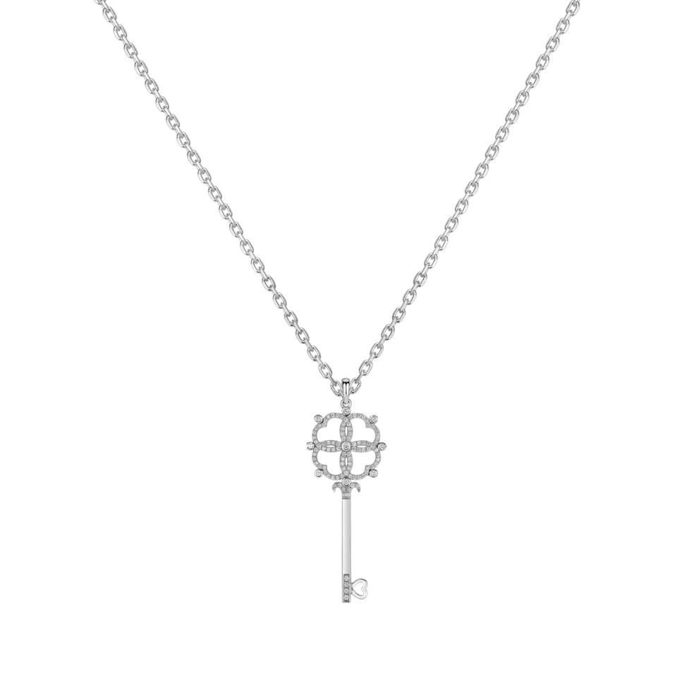 Diamond pendant Cross Key