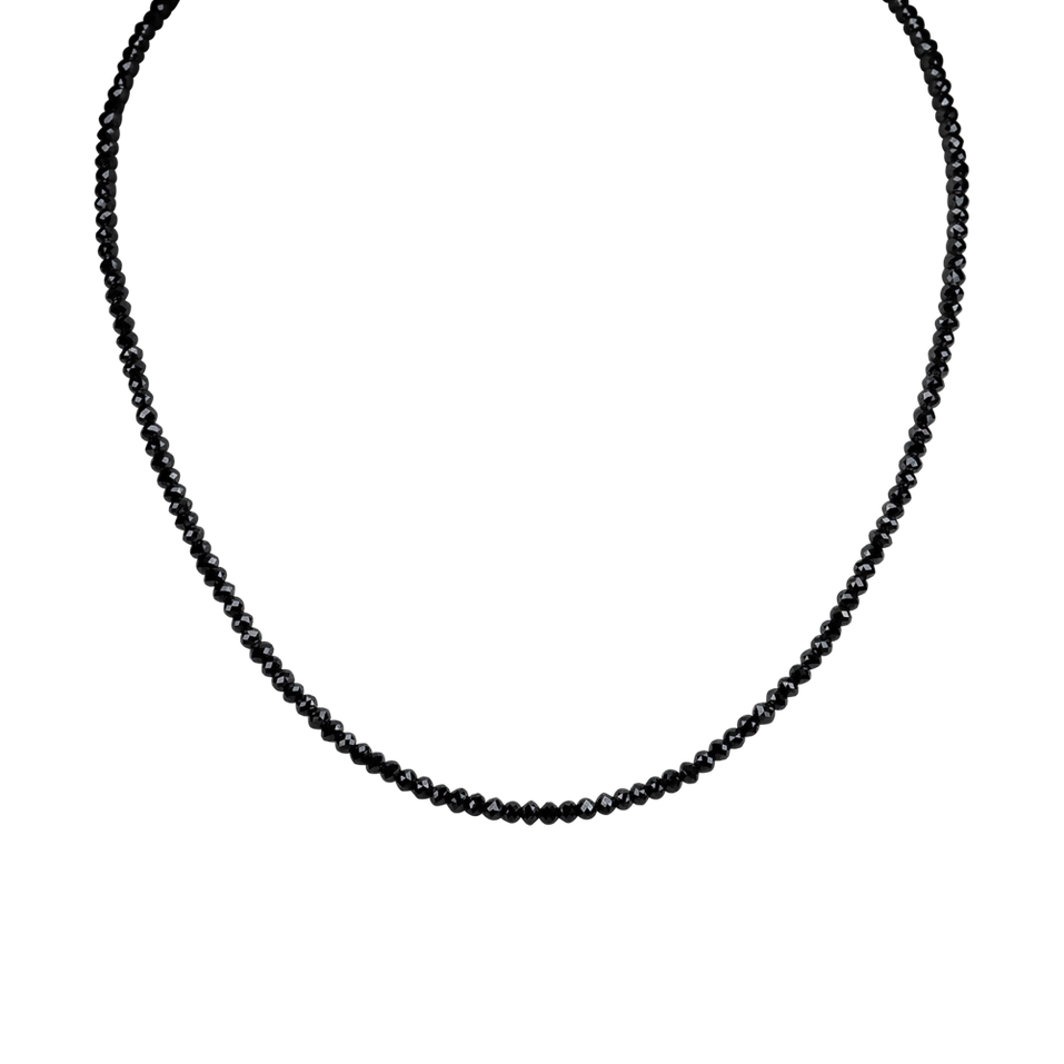 Necklace with black diamonds Night Jewel